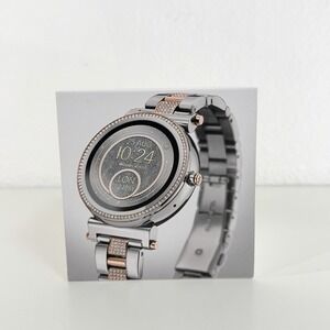 Michael Kors Access Sofie Pav Two-Tone Smartwatch Silver MKT5040 BATTERY ISSUE